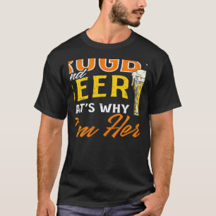 Rugby en Beer ik ben hier Rugby T-shirt