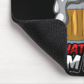 Rugby en bier, daarom ben ik hier grappig rugger c muismat (Hoek)