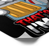 Rugby en bier, daarom ben ik hier grappig rugger c poster (Hoek)