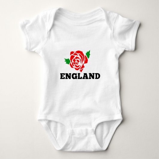 Rugby England Engels Roos Romper (Voorkant)