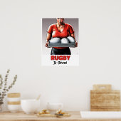 Rugby Est Servi - Rugby Peinture Impression (Cuisine)