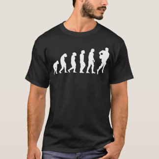 Rugby Evolution Sport Rugby liefhebber grappige jo T-shirt