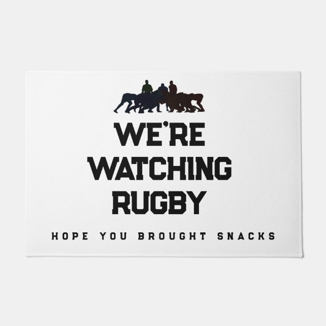 Rugby Fan Doormat Deurmat (Voorkant)
