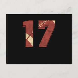 Rugby Football 17e Verjaardag Sport Cadeau Briefkaart