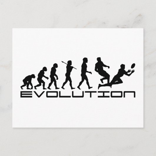Rugby Football Sport Evolution Art Briefkaart (Voorkant)