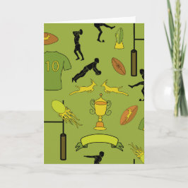 Rugby game are on kaart