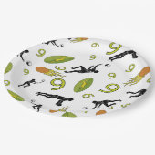 Rugby game are on papieren bordje (Gekanteld)