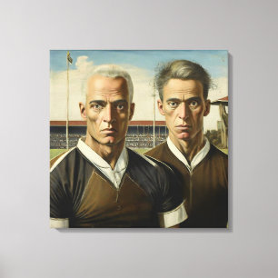 Rugby Gothic - Uitgerekte Canvas Print