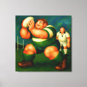 Rugby - Grande Impression sur Toile Encadrée (Recto)