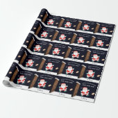 Rugby Holiday Gift Cadeaupapier (Uitgerold)