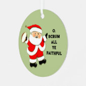 Rugby Holiday Gift Metalen Ornament (Voorkant links)