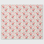 Rugby Holiday Gift Wrapping Paper Cadeaupapier (Vlak)