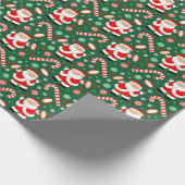 Rugby Holiday Gift Wrapping Paper Cadeaupapier (Hoek)
