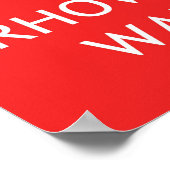 Rugby Houd kalm en geef bloed (uitslag) Poster (Hoek)