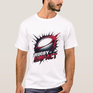 Rugby = Impact – Explosieve Rugby Bal Grafiek T-shirt
