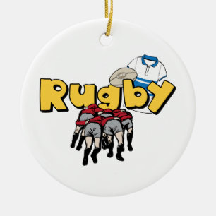 Rugby Keramisch Ornament