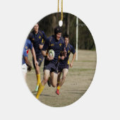 Rugby Keramisch Ornament (Rechts)