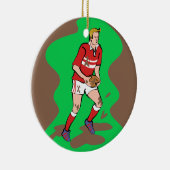 Rugby Keramisch Ornament (Rechts)