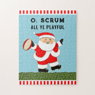 Rugby Kerstmis Legpuzzel