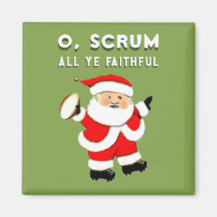 Rugby Kerstmispop Vulartikelen Magneet