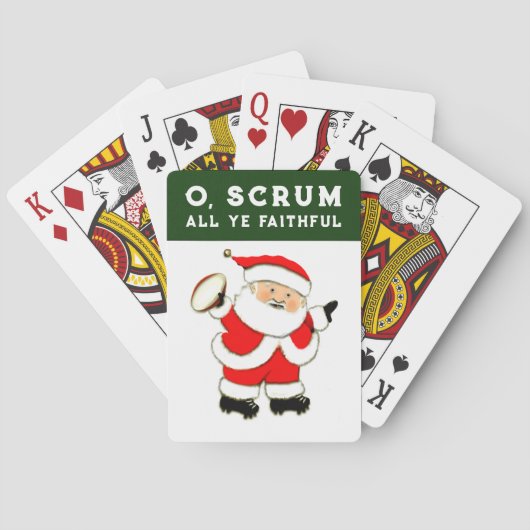 Rugby Kerstvakantie Pokerkaarten (Achterkant)