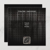 Rugby; Koel zwart Kaart (Voorkant / Achterkant)