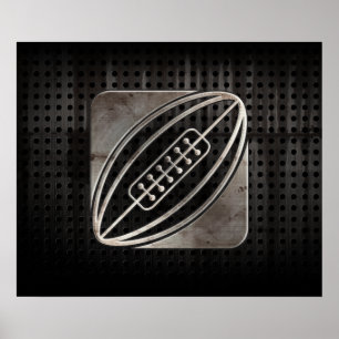 Rugby; Koel zwart Poster