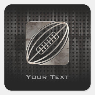 Rugby; Koel zwart Vierkante Sticker