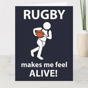 Rugby laat me me levendig voelen Rugby Kaart