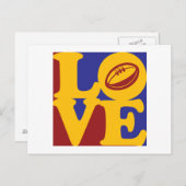 Rugby Love Briefkaart (Voorkant / Achterkant)