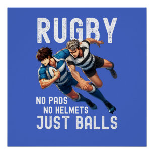 Rugby Lovers Leuke cadeaus voor hem Rugby Dads Perfect Poster