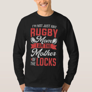 Rugby mama moeder van de Locks Rugby Player T-shirt