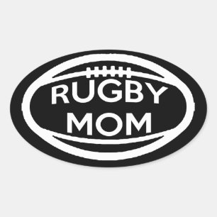 Rugby mama ovale sticker