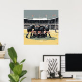 Rugby Maul Art Print (Thuiskantoor)