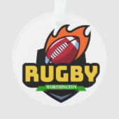 Rugby Medal Ornament (voorkant)