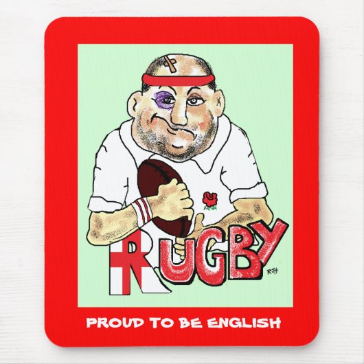 RUGBY MOUSEMAT MUISMAT (Voorkant)