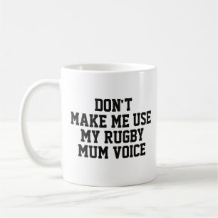 Rugby mum Gift Mok   Funny Quote Slogan Coach