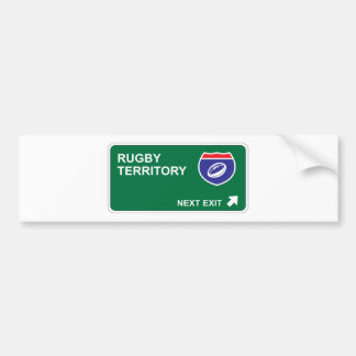 Rugby Next Exit Bumpersticker