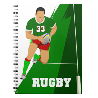 Rugby-Notitieboeken Notitieboek