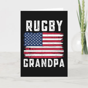 Rugby Opa Amerikaanse Vlag 4 Juli Kaart