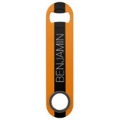 Rugby orange et noir avec nom personnalisé (Devant)