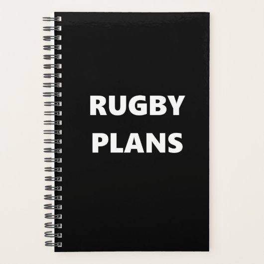 Rugby Planner Sports Thème Rugby Plans (Devant)