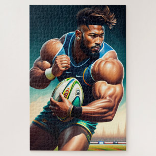 Rugby Player 1014-stuk Jigzaag Puzzle Legpuzzel