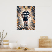 Rugby Player Art Print (Keuken)