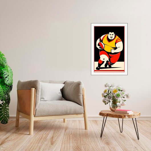 Rugby Player Art Print