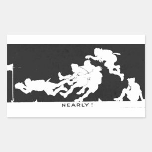RUGBY RECHTHOEKIGE STICKER