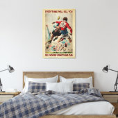 Rugby Retro Tout Va Tuer Vous Poster En Toile (Insitu(Chambre))