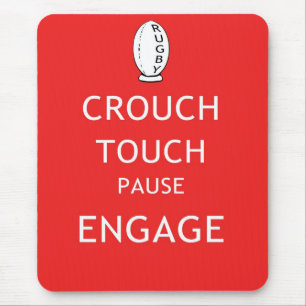 Rugby scrum instructies (oud) muismat