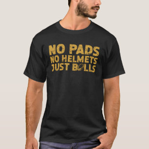 Rugby Speler Geen Pads Geen Helmen Alleen Ballen T-shirt