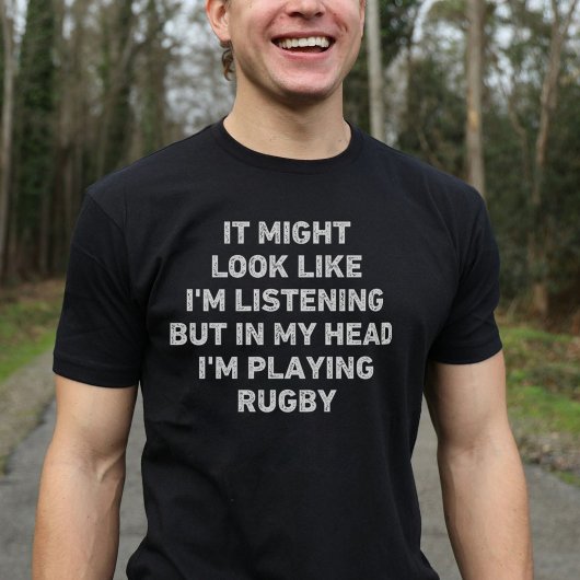Rugby speler grappig t-shirt